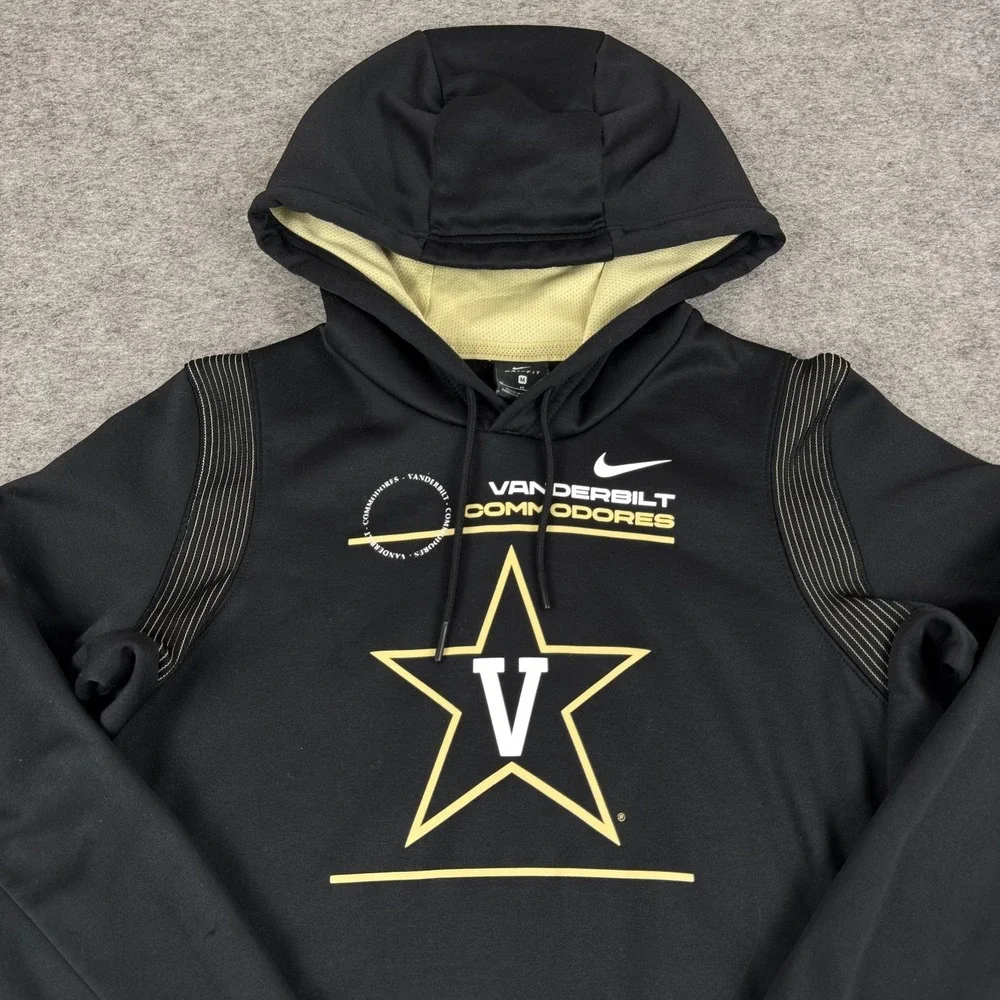 Nike Dri Fit Vanderbilt Commodores Football Hoodie Sweatshirt Womens Medium M